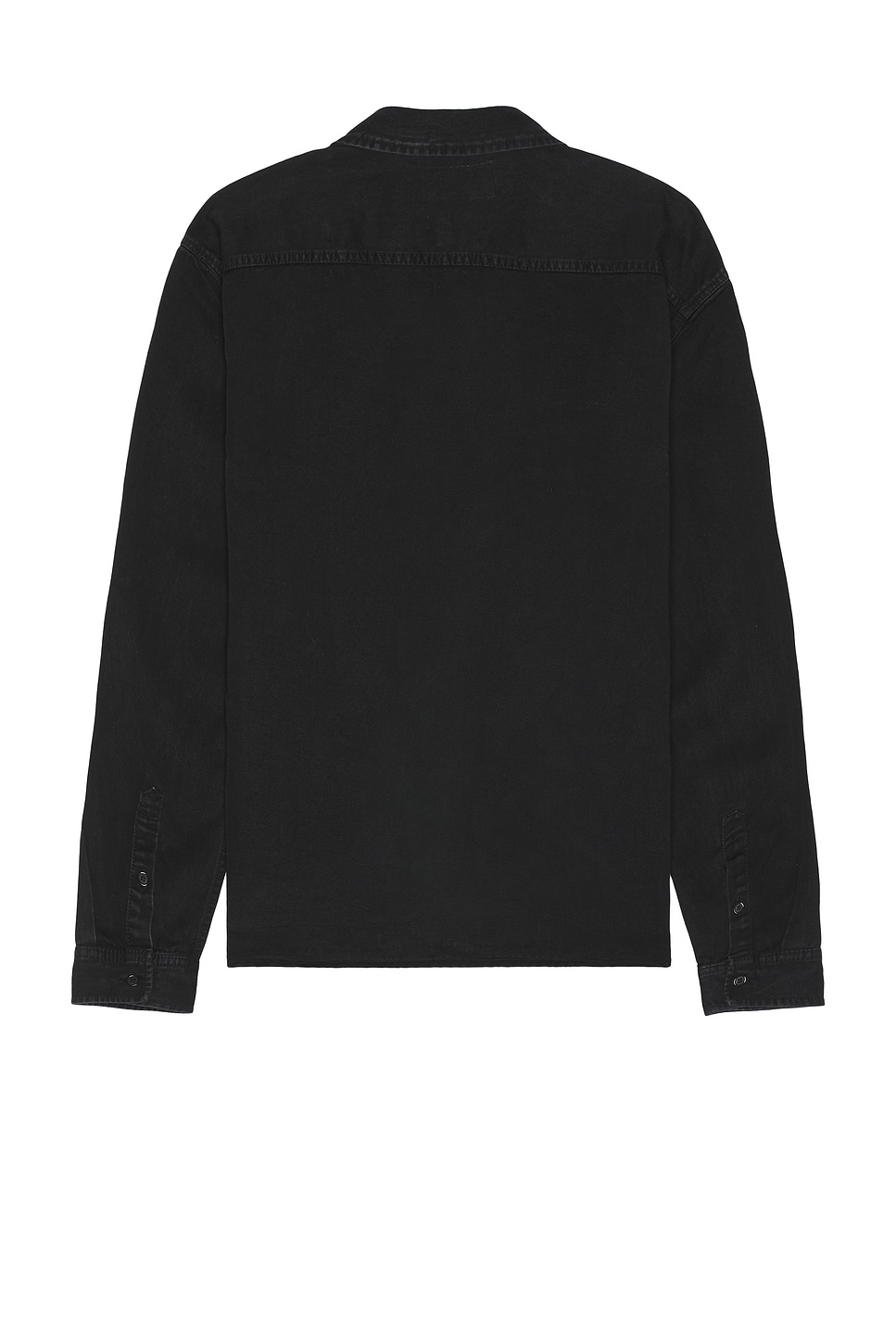 Shop Saint Laurent Relaxed Shirt Cassan In Raven Black