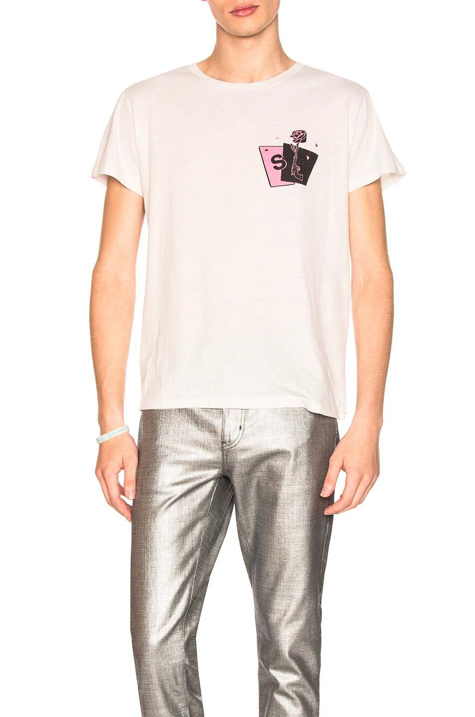 Image 1 of Saint Laurent Graphic Tee in White