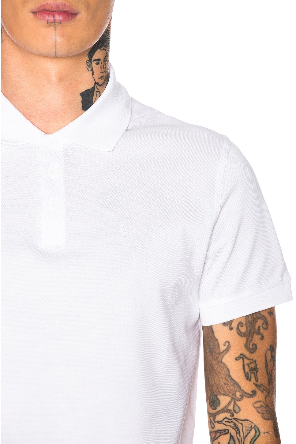 Image 1 of Saint Laurent Sport Polo in White