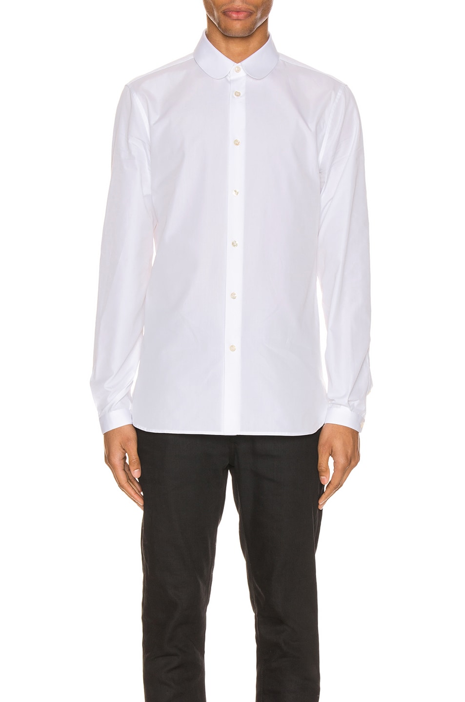 Image 1 of Saint Laurent Poplin Shirt in White