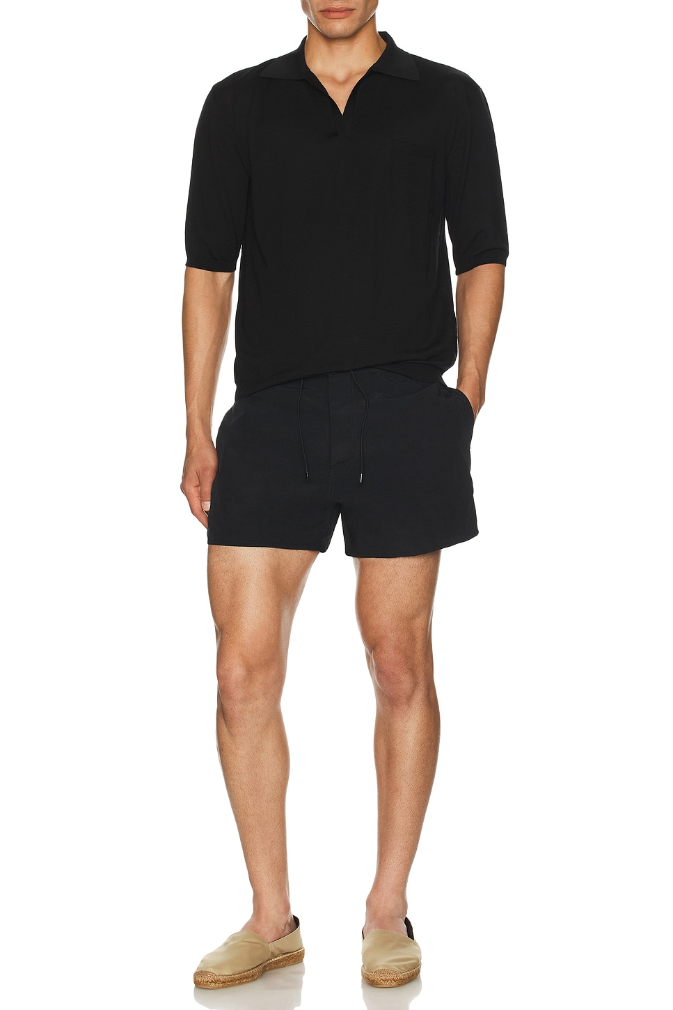 Image 1 of Saint Laurent Swim Short in Black
