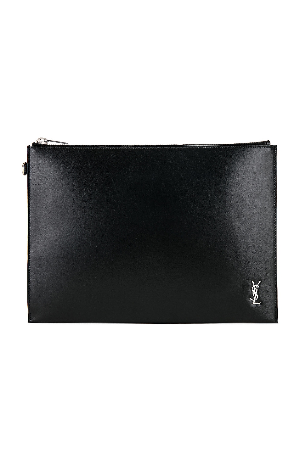 Saint Laurent Zipped Tablet Holder in Black