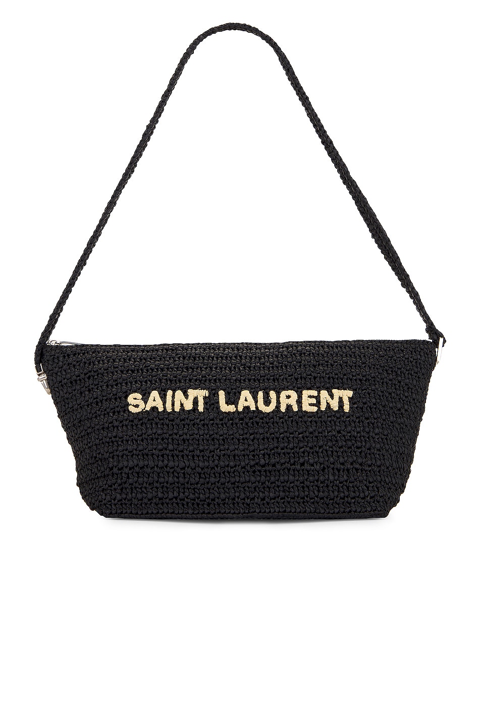 Le Rafia Raffia Bag in Black