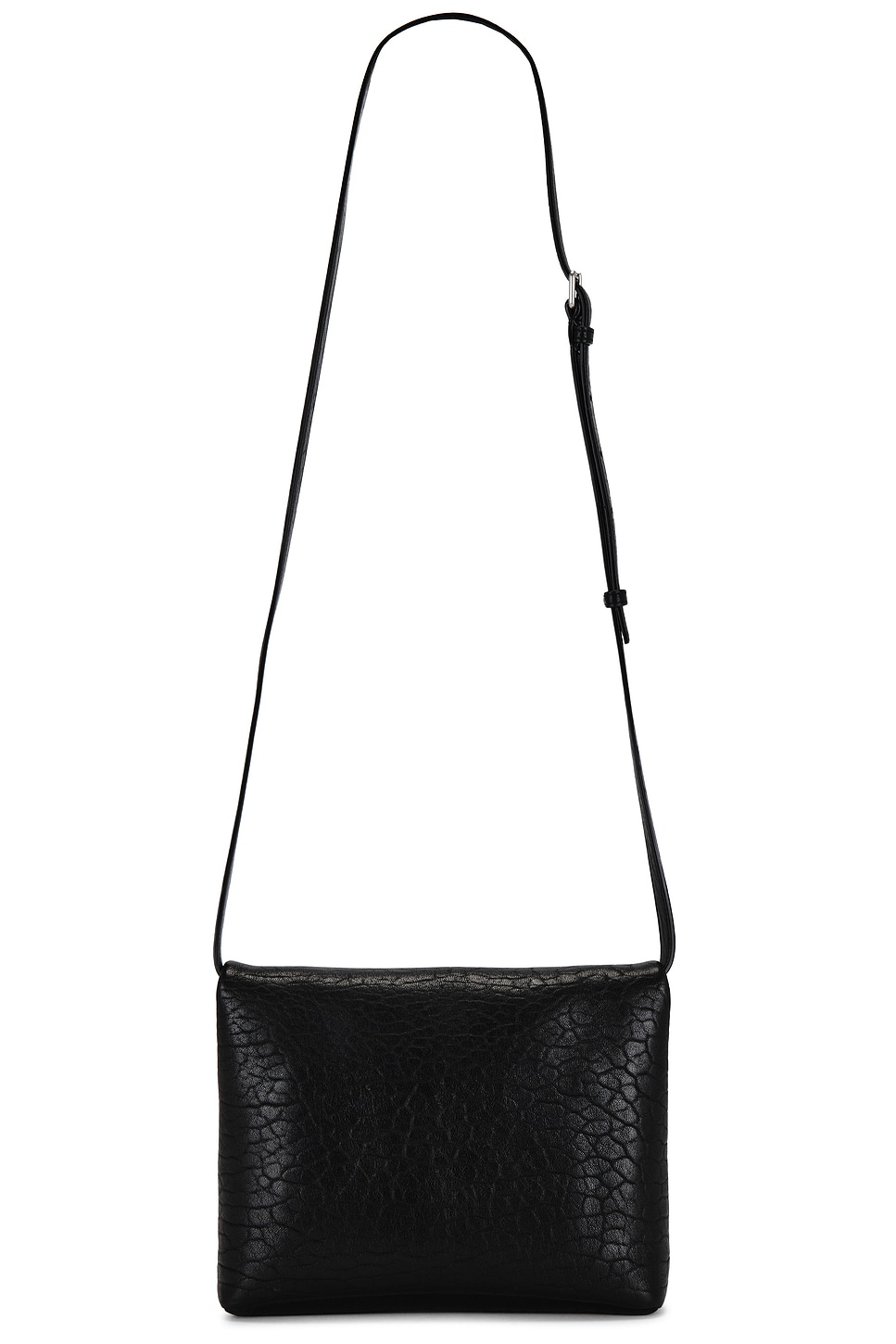 Shop Saint Laurent Envelope Pouch On Strap In Nero