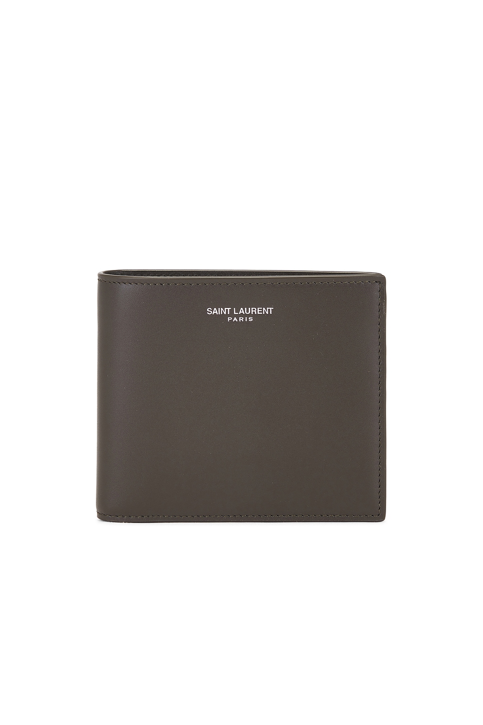 Shop Saint Laurent East West Wallet In Light Musk