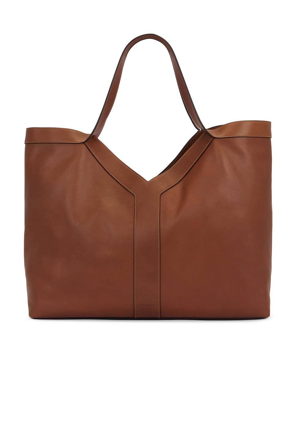 Saint Laurent Giant Y Tote In Brown