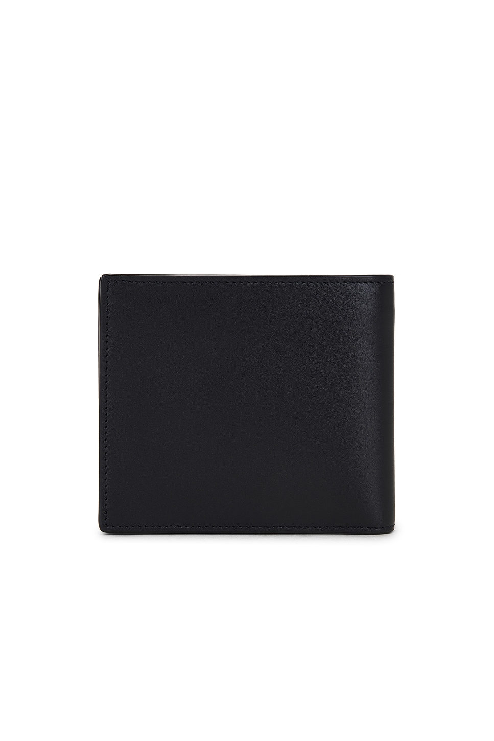 Saint Laurent Logo Signature Bi-fold Leather Wallet In Blue