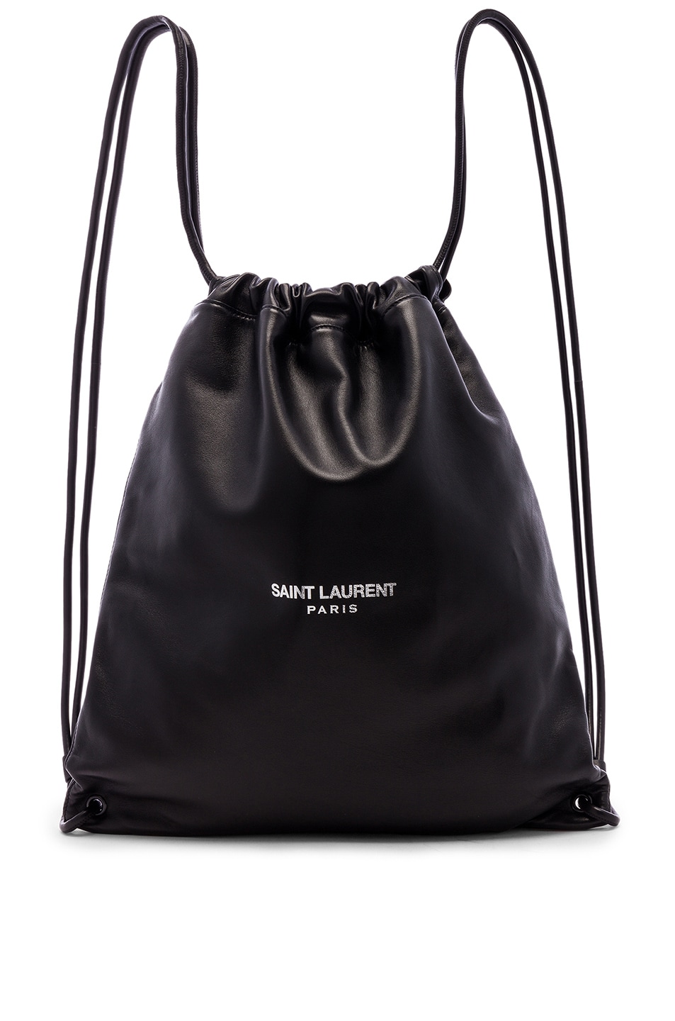 Image 1 of Saint Laurent Drawstring Backpack in Black