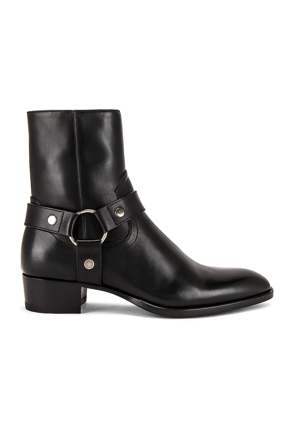 Image 1 of Saint Laurent Wyatt 40 Harness Boot in Black