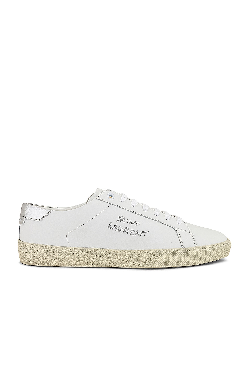 Image 1 of Saint Laurent SL/06 Sneaker in White & Silver