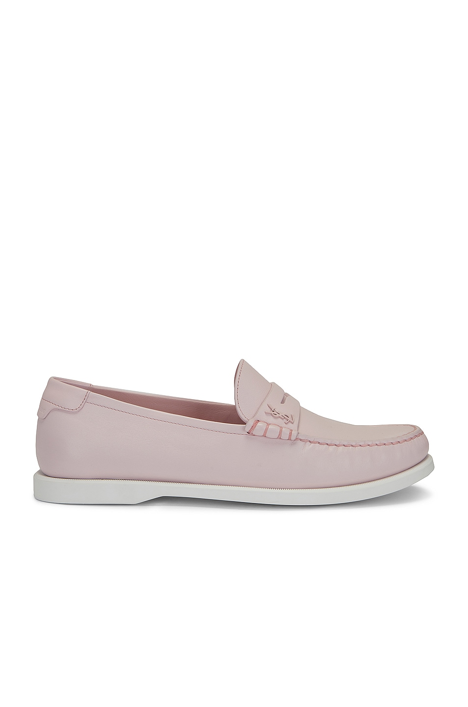 Image 1 of Saint Laurent Moccasin Loafer in Baby Pink