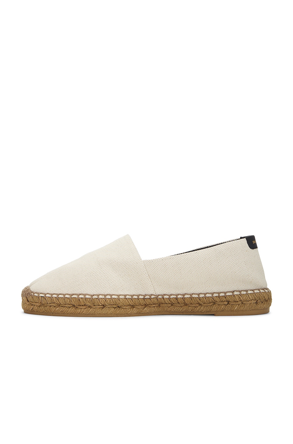 Image 5 of Saint Laurent Embroidery Espadrille in Cuir Moon Ecru & Noir