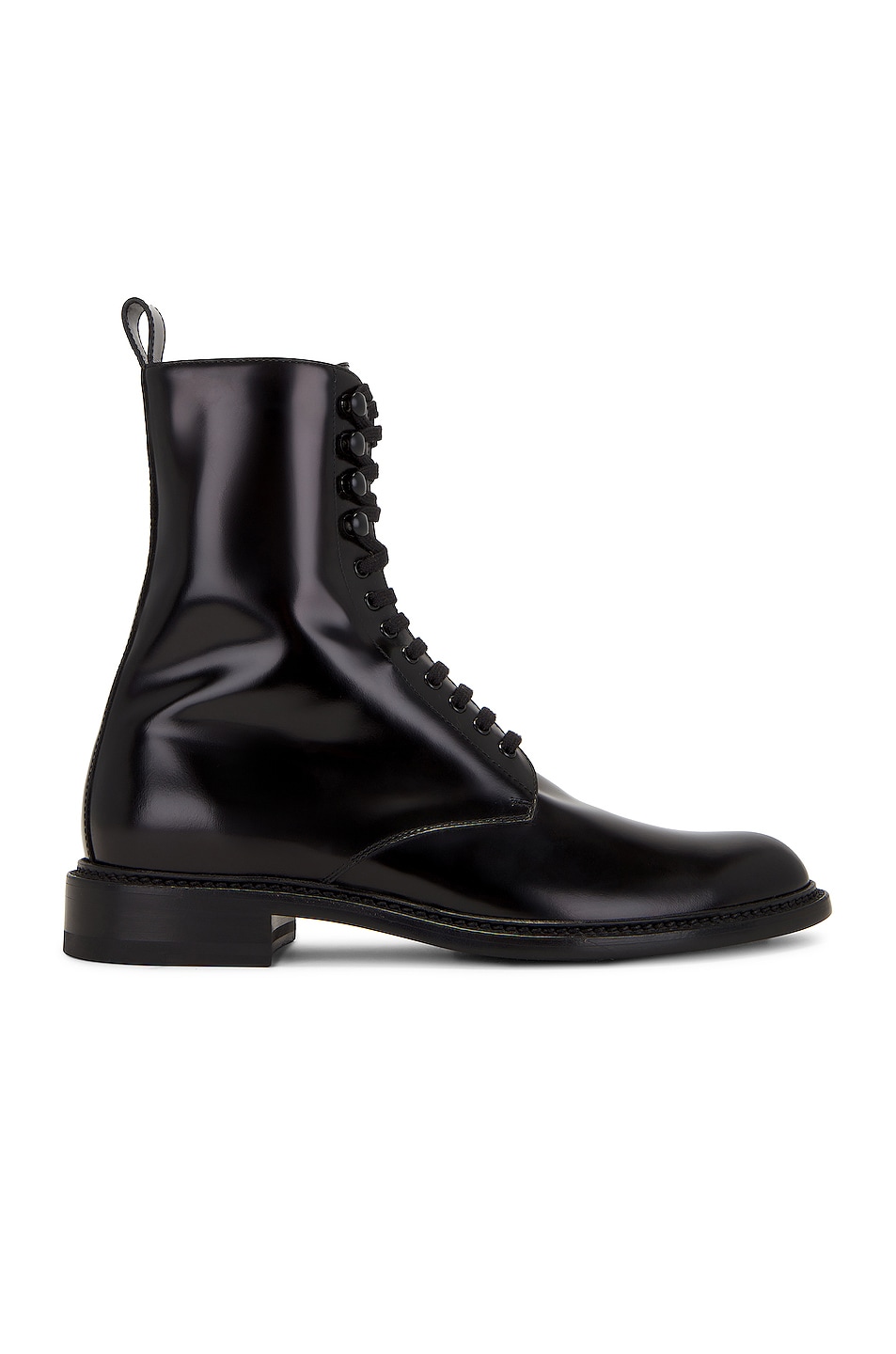 Image 1 of Saint Laurent Army 20 Lace Up Boot Cuir Anton in Noir