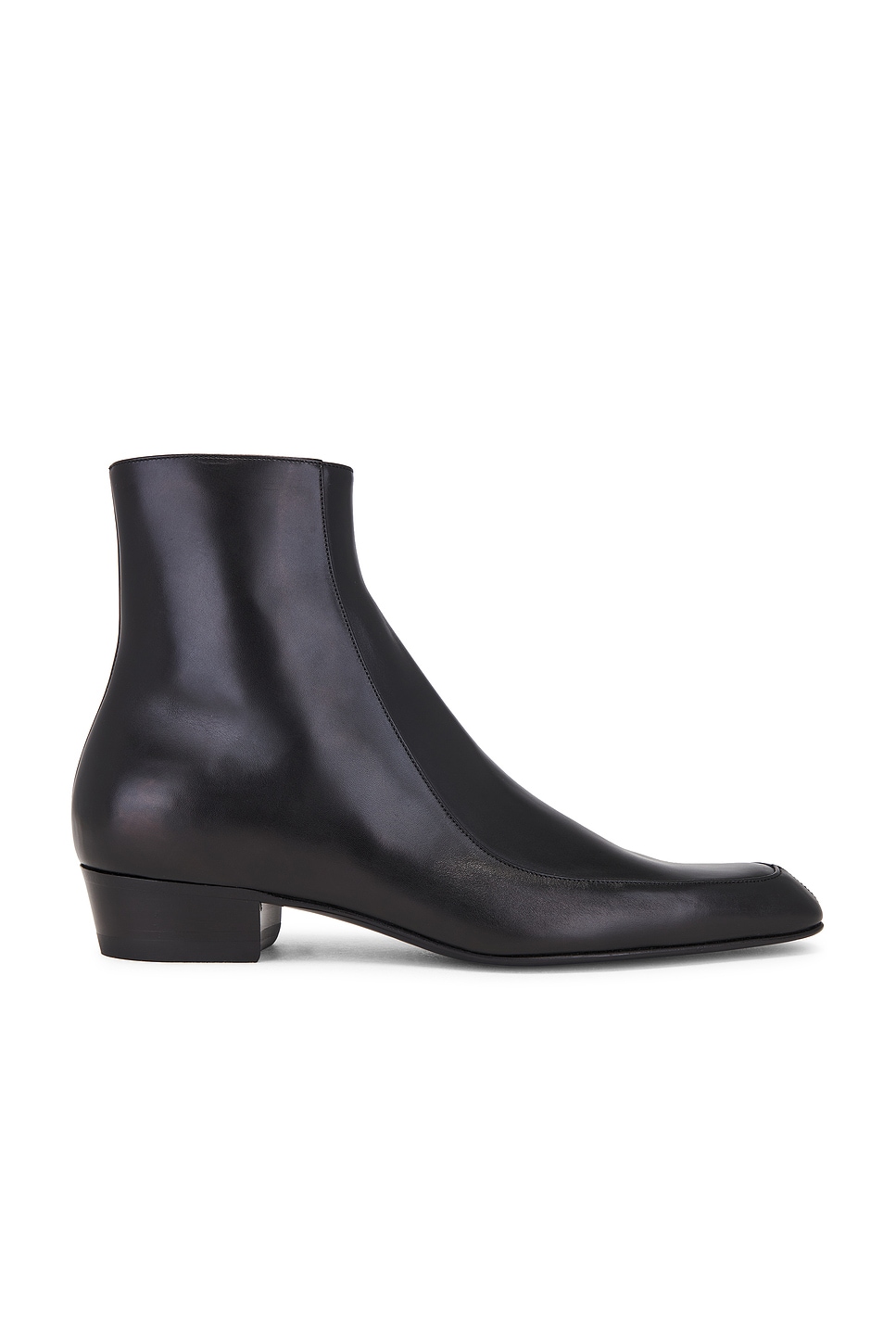 Shop Saint Laurent Augustin 30 Zipped Booties In Nero