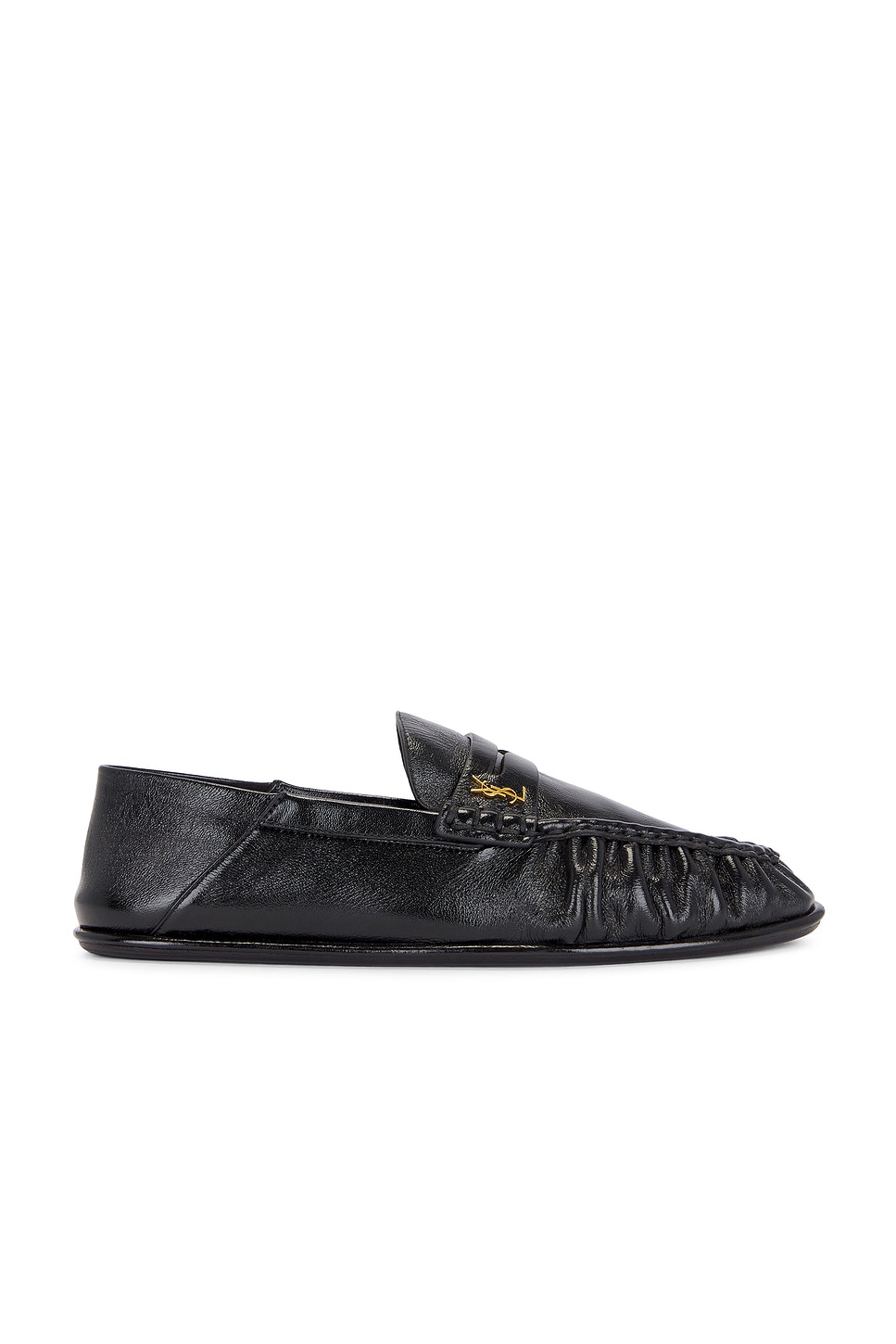 Shop Saint Laurent Le Loafer Mocassin In Nero