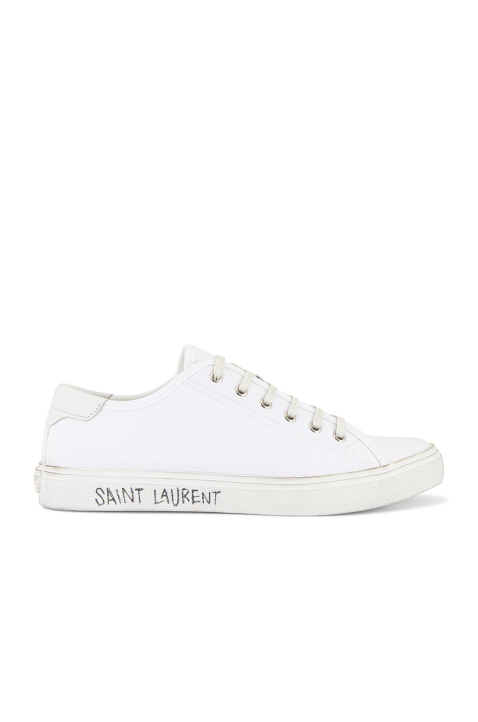 Image 1 of Saint Laurent Malibu Low Top Sneaker in Optic White