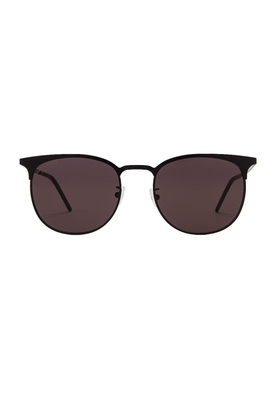 Image 1 of Saint Laurent Slim Club Master Metal Sunglasses in Semimatte Black