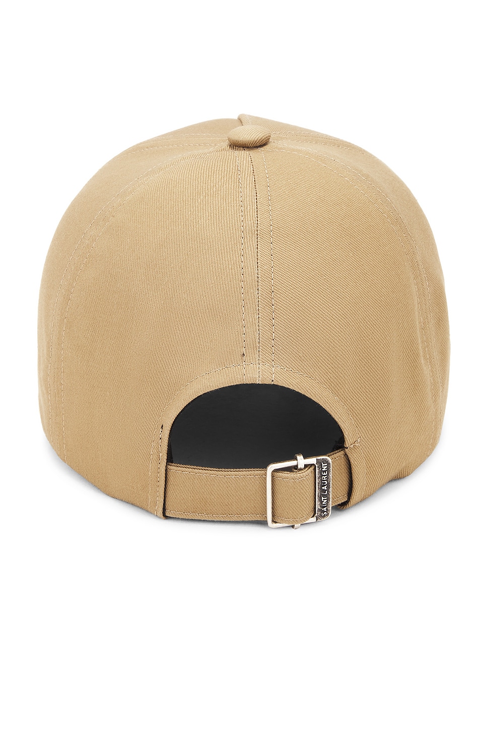 Shop Saint Laurent Vintage Cap In Beige