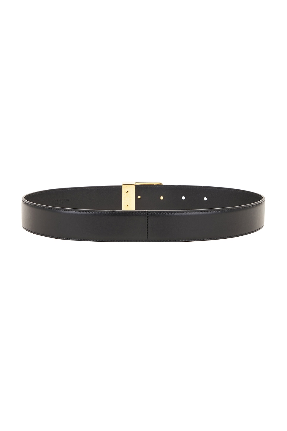 Saint Laurent Boucle La 66 Buckle Belt In Nero
