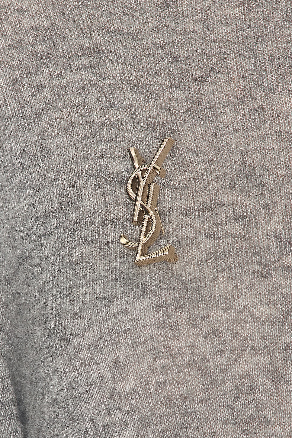 Saint Laurent Ysl Broche In Dore