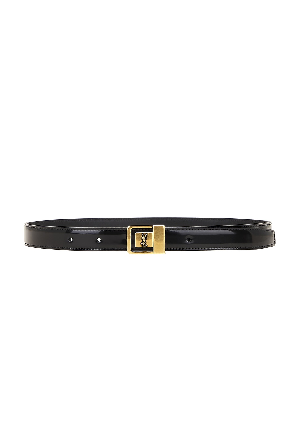 Shop Saint Laurent Boucle La 66 Buckle Belt In Nero