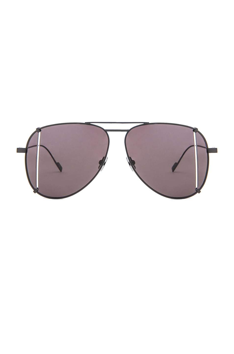 Image 1 of Saint Laurent Cut Sunglasses in Black