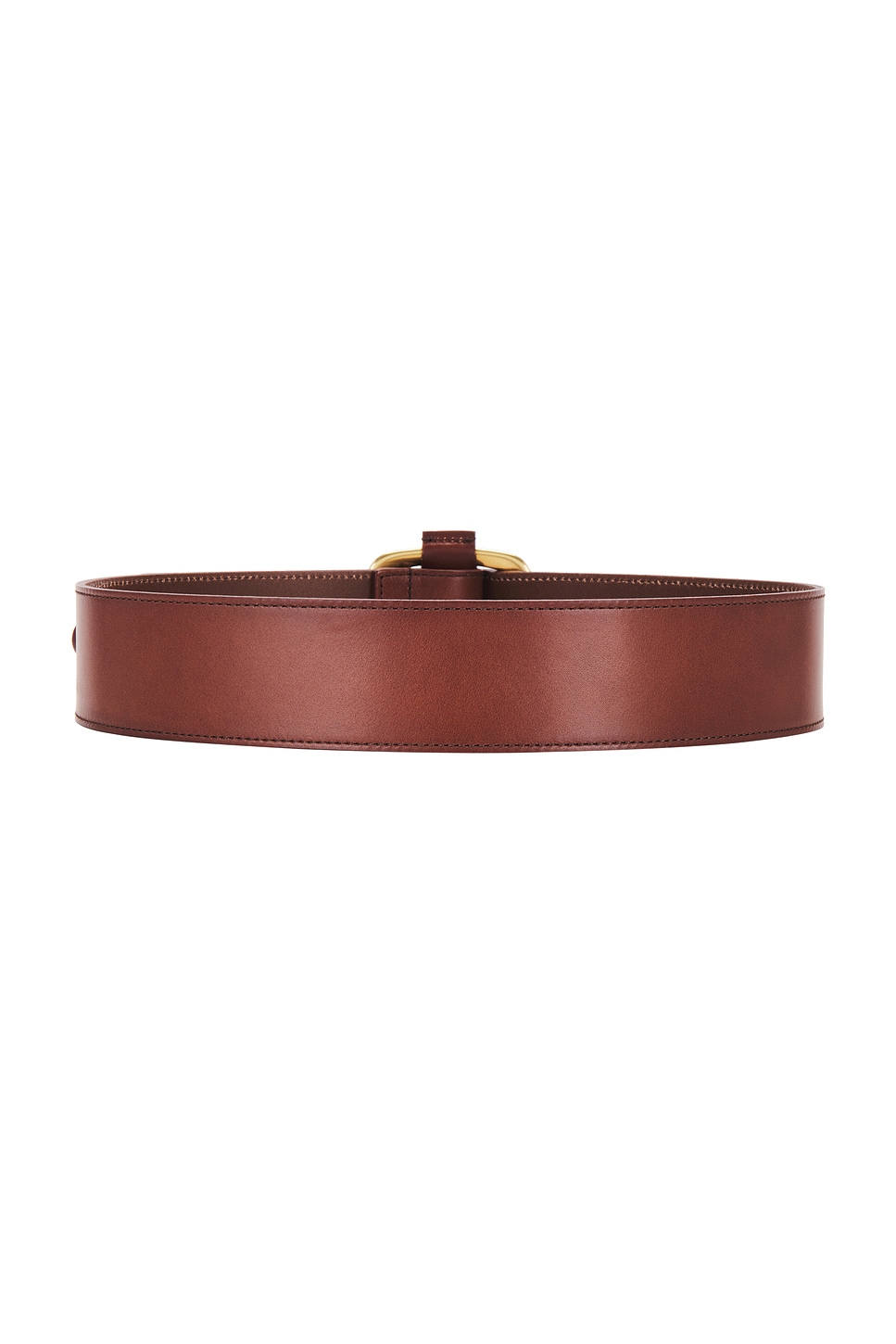 Saint Laurent Frame Buckle Belt In Dark Brown Chocolate