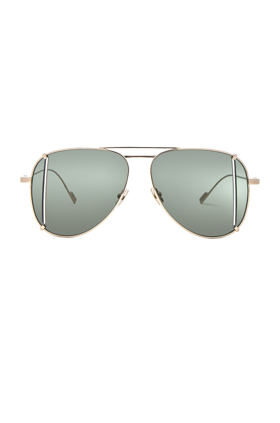 Image 1 of Saint Laurent Cut Sunglasses in Gold