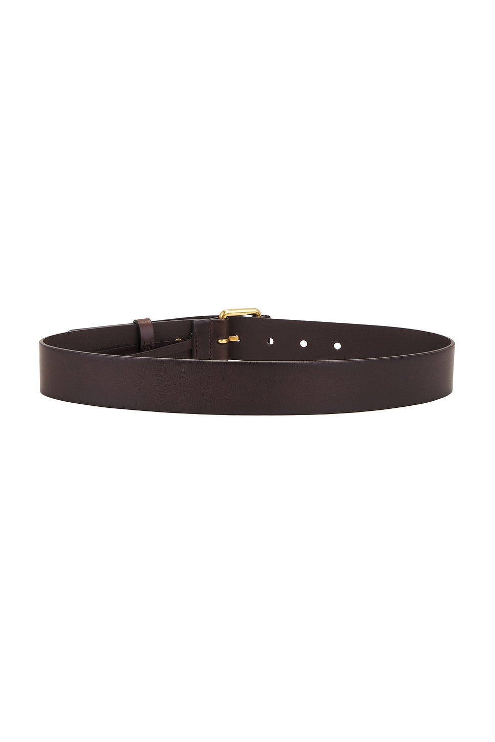 Shop Saint Laurent Boucle Motorcycle Belt In Brown Oak