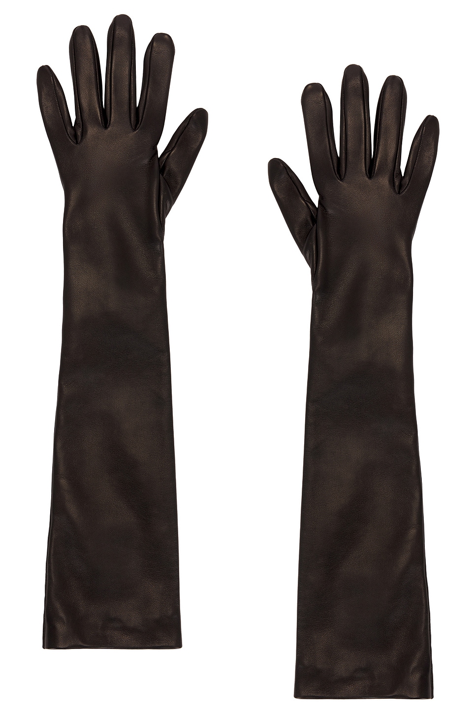 Saint Laurent Long Gloves In Black