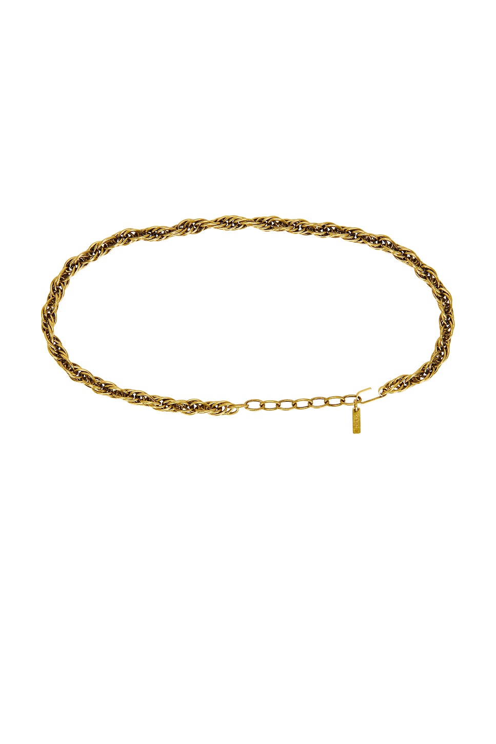 Saint Laurent Chain Belt In Light Bronze Free
