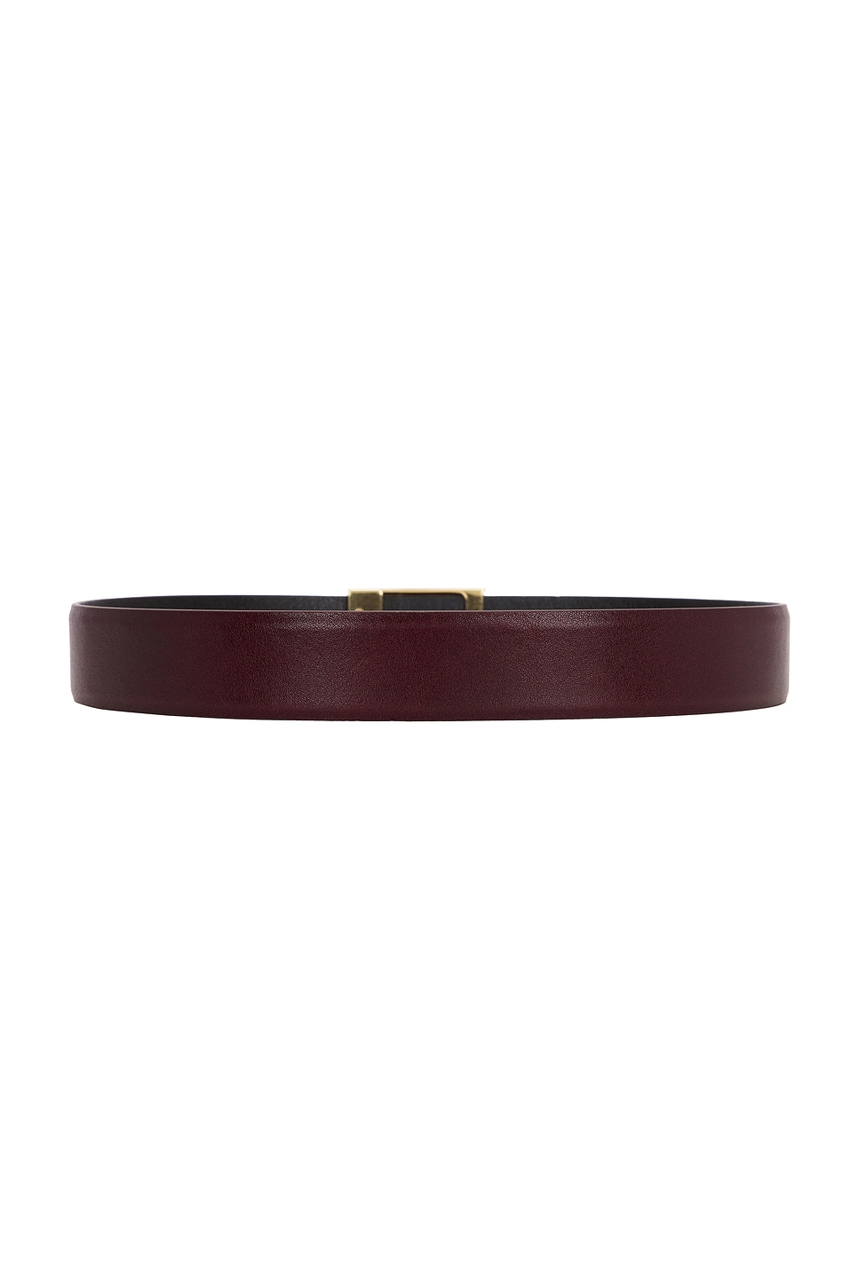 Saint Laurent Leather Belt In Hot Wine