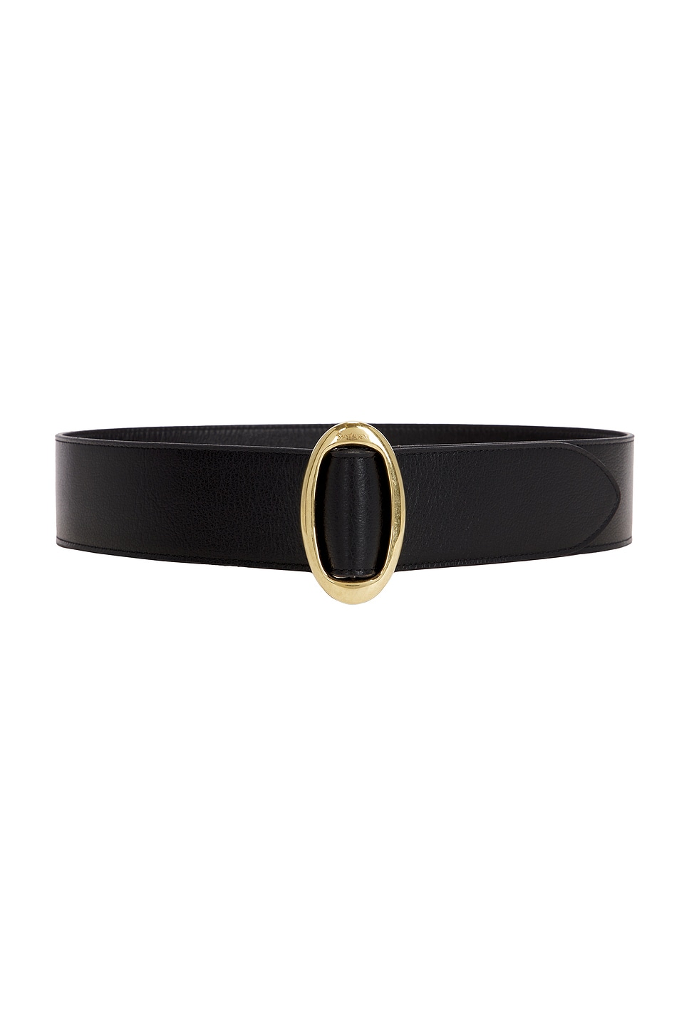 Shop Saint Laurent Leather Belt In Nero