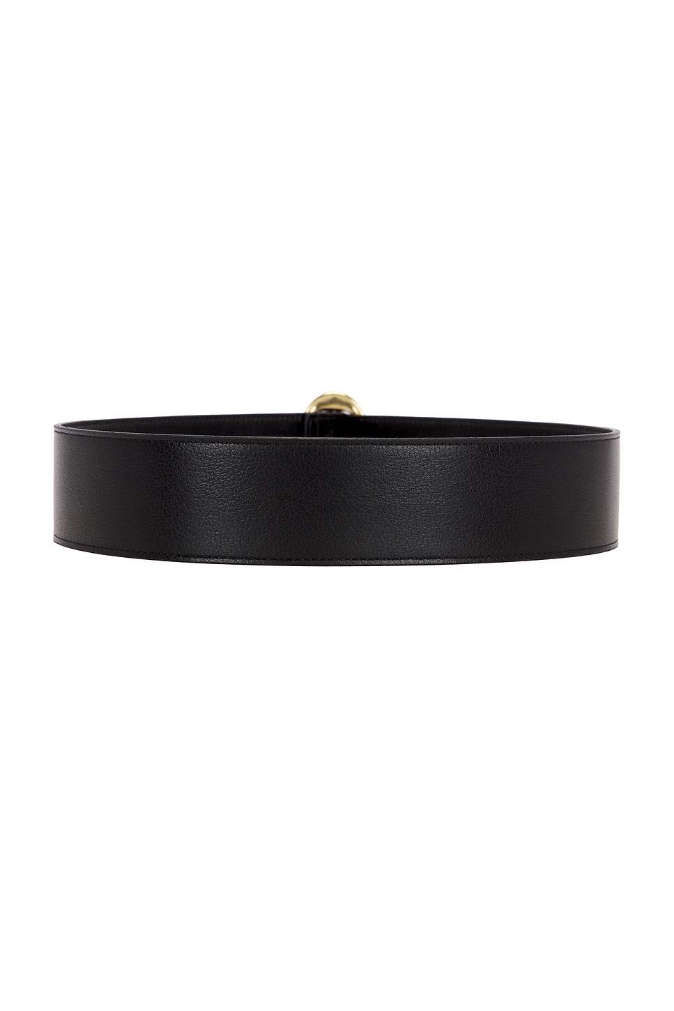 Shop Saint Laurent Leather Belt In Nero