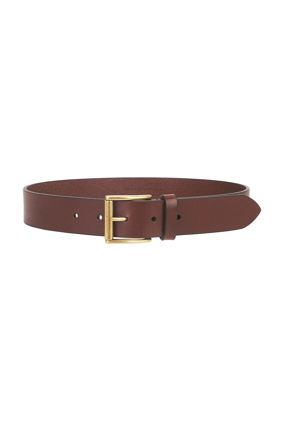 Saint Laurent Leather Belt In Burnt Chocolate