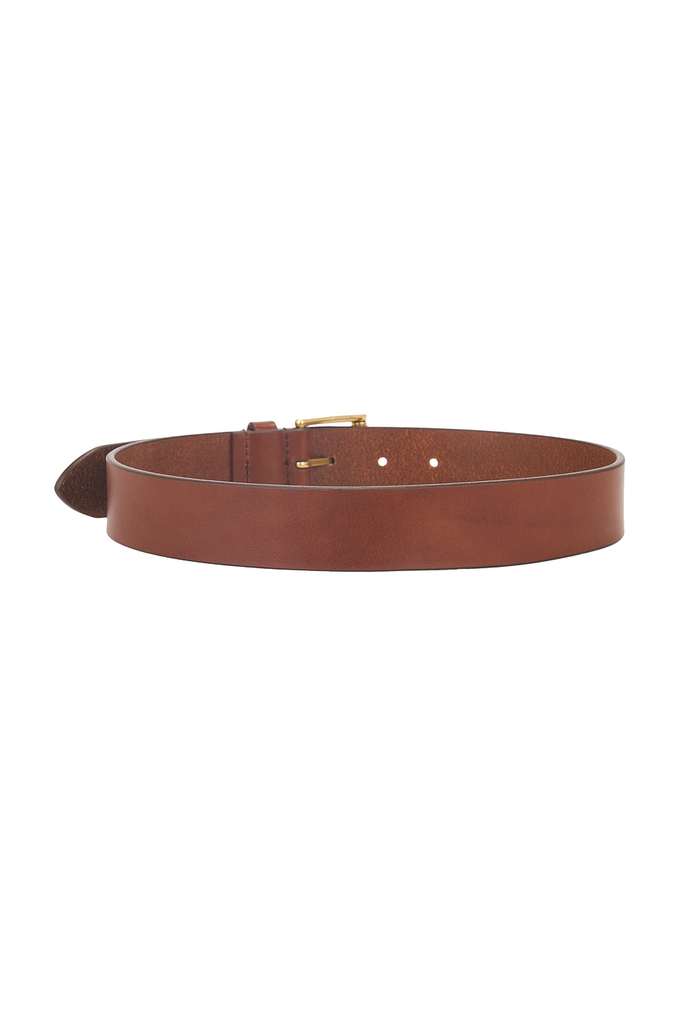 Saint Laurent Leather Belt In Wet Clay