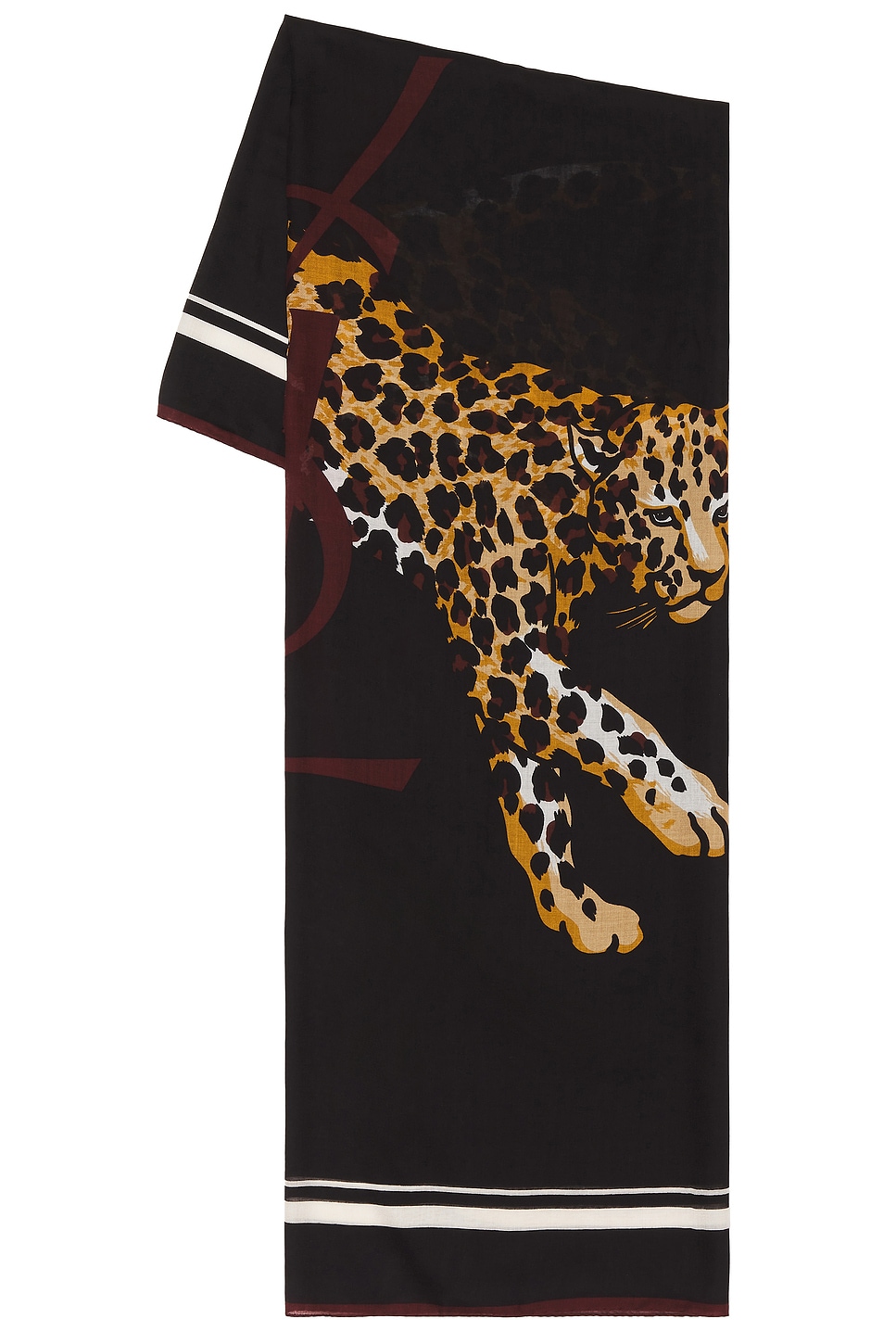 Carre Leo Gros Cassa Scarf in Black