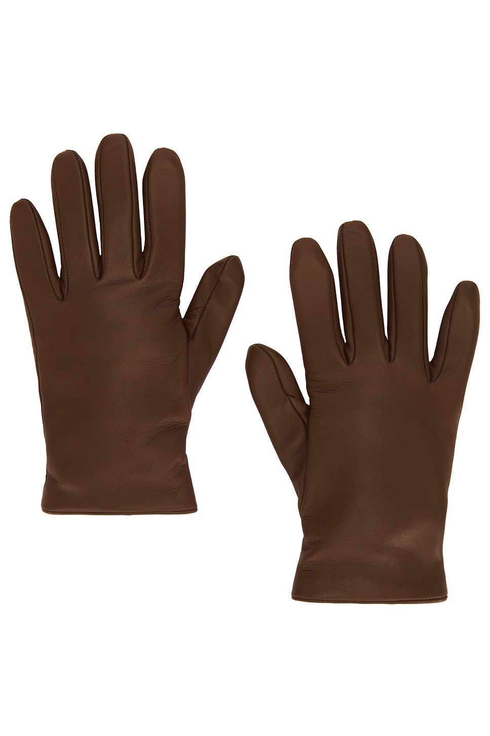 Leather Gloves in Brown