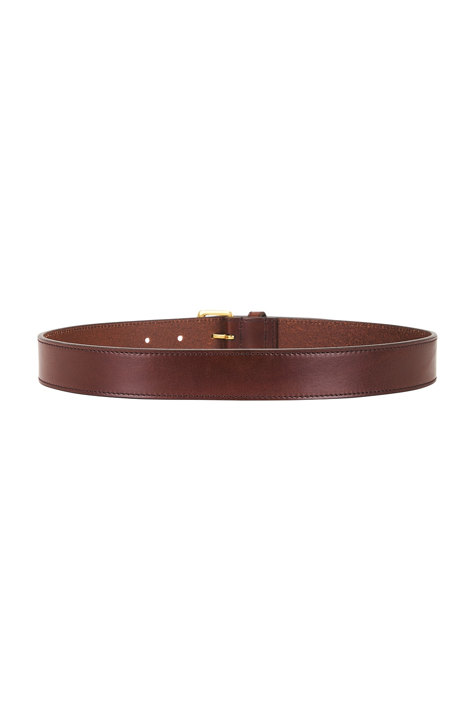Saint Laurent Vegan Leather Belt In Brown