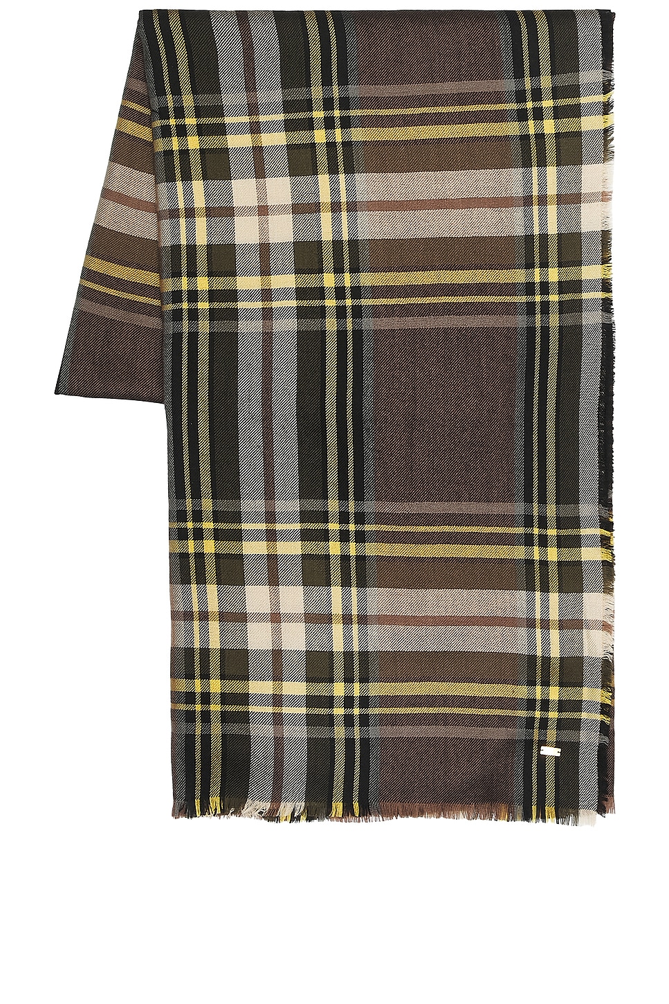 Saint Laurent Large Fringed Scarf