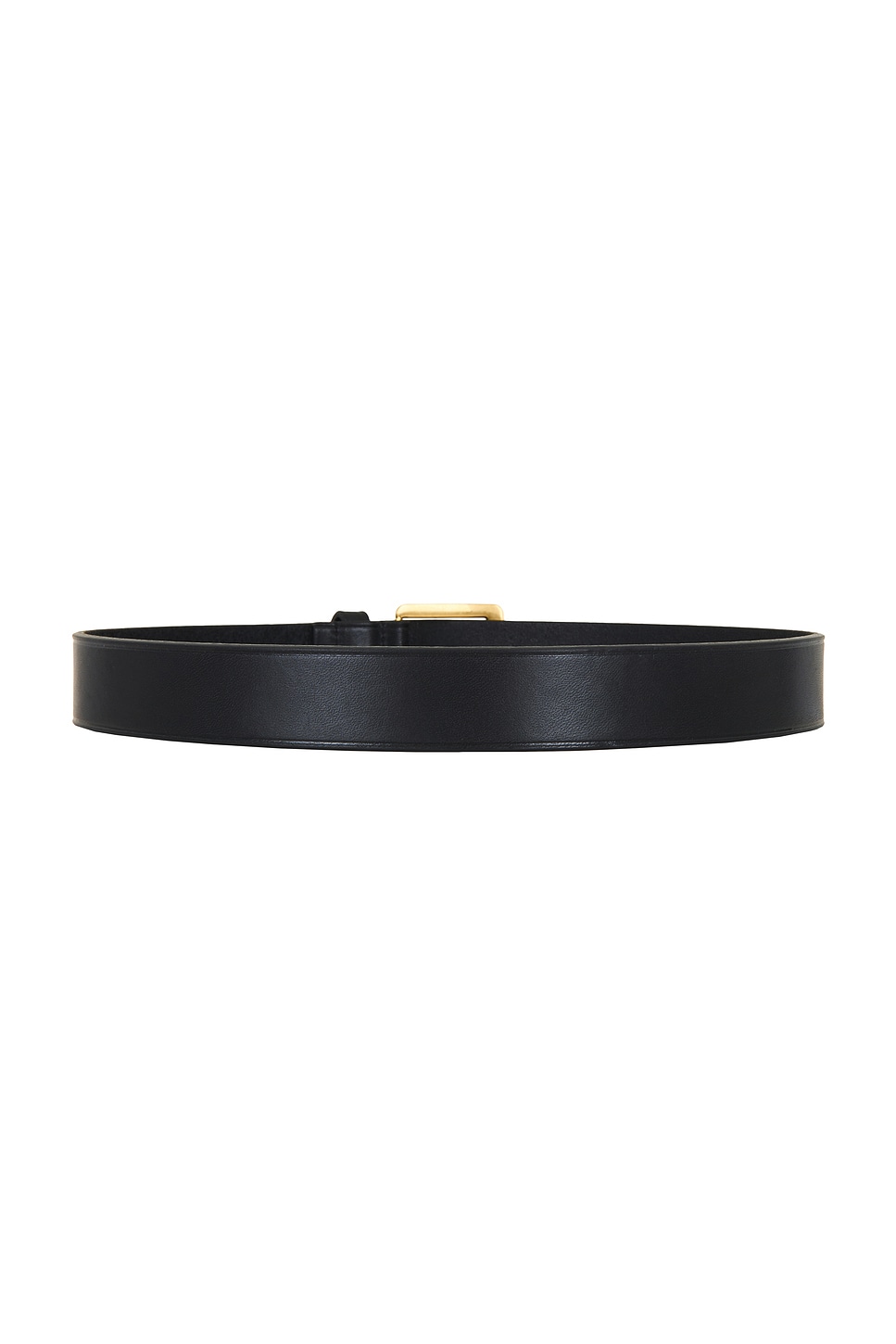 Saint Laurent Vegan Leather Belt In Black