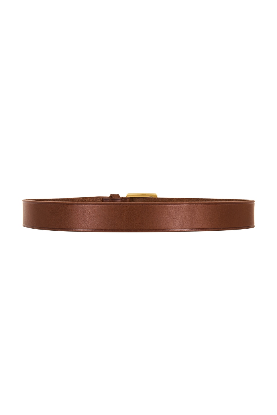Saint Laurent Vegan Leather Belt In Brown