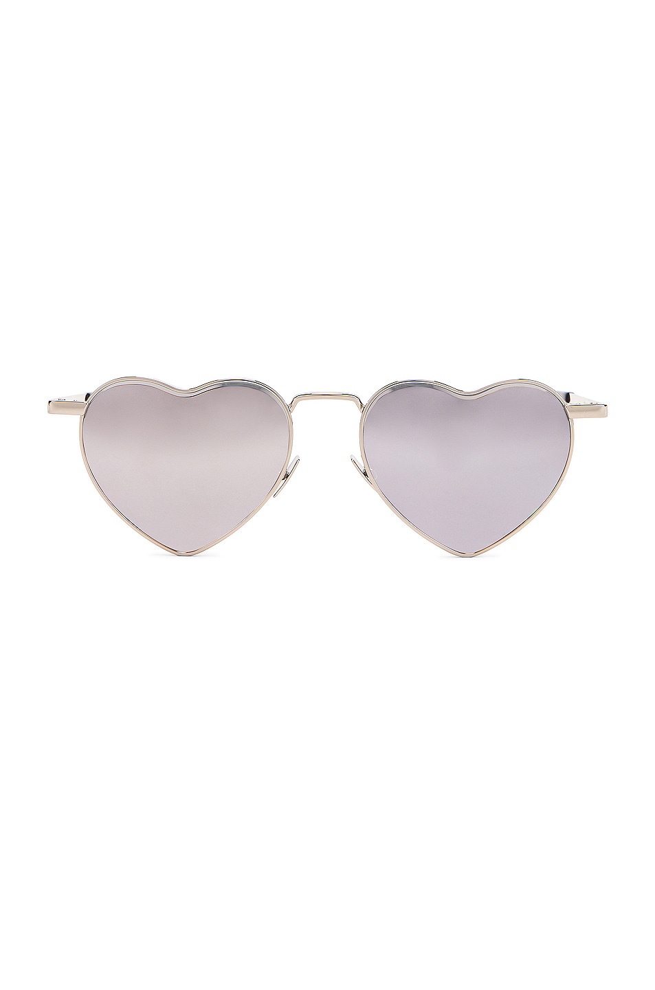 Image 1 of Saint Laurent Loulou Sunglasses in Shiny Silver