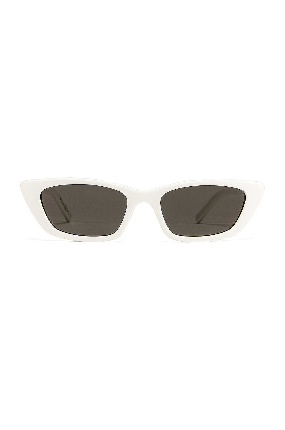 Saint Laurent Small Sunglasses In Ivory | ModeSens