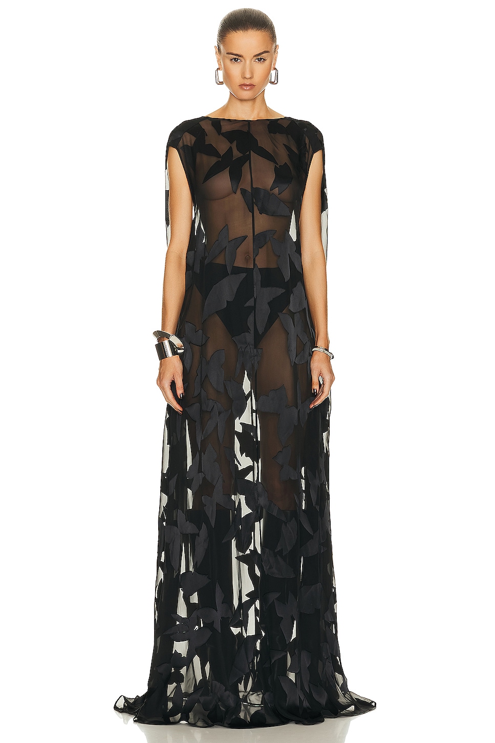 Image 1 of Saint Laurent Sleeveless Dress in Noir