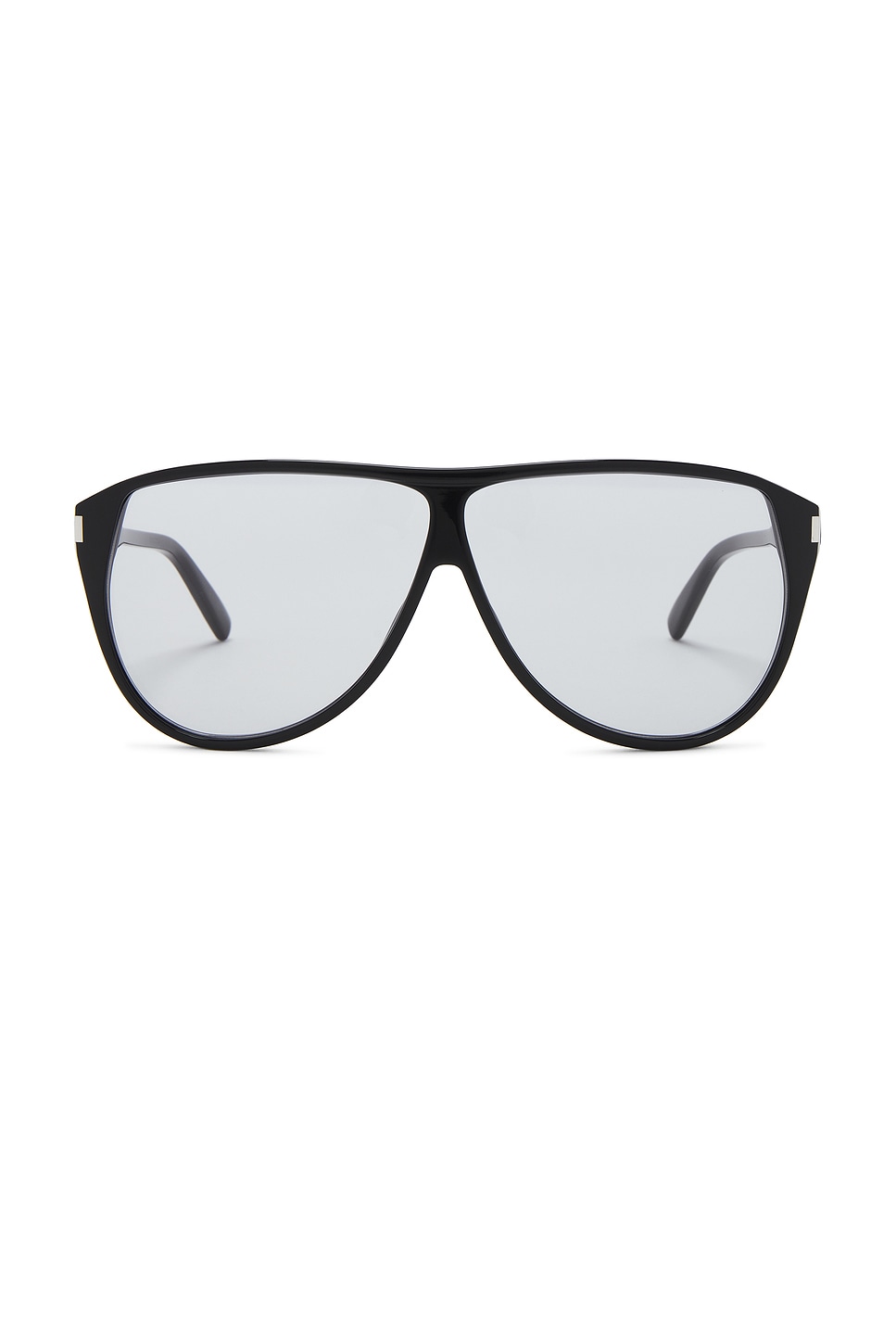 Saint Laurent Gaspar Sunglasses In Black & Light Blue