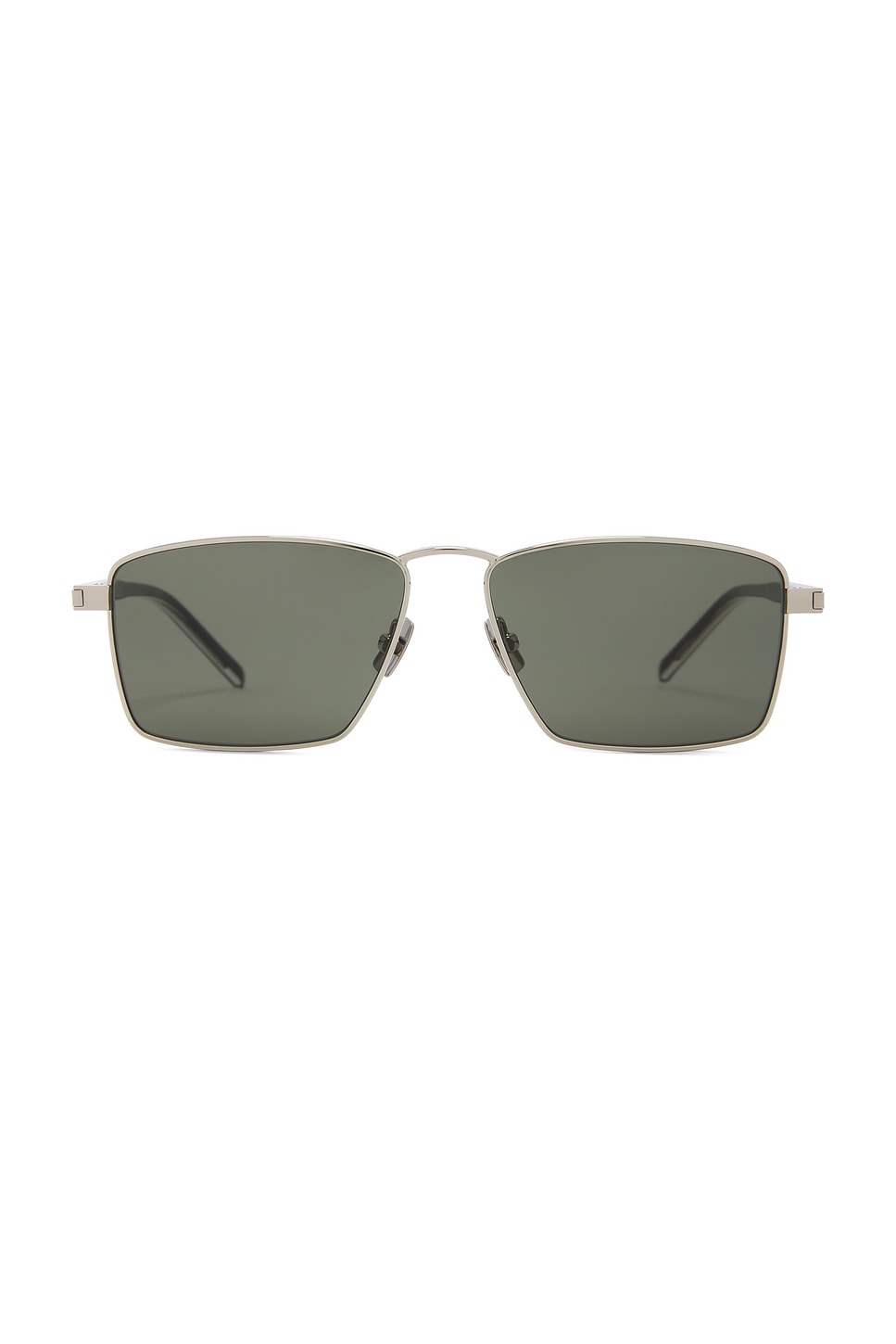 Saint Laurent Metal Square Sunglasses In Brown