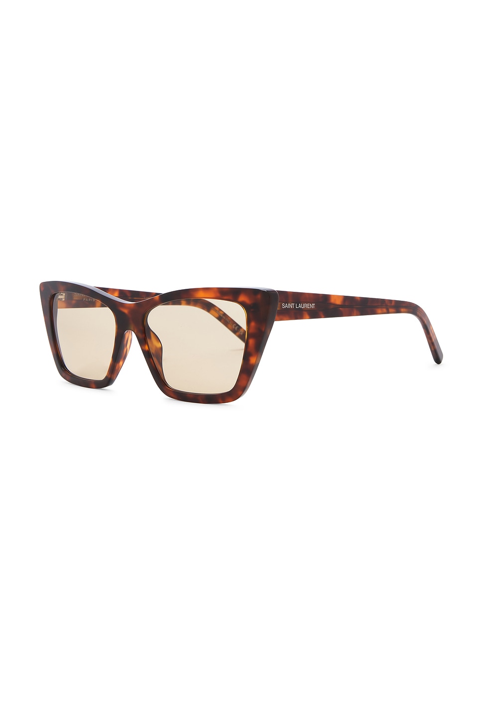 Saint Laurent Cat Eye Sunglasses In Brown