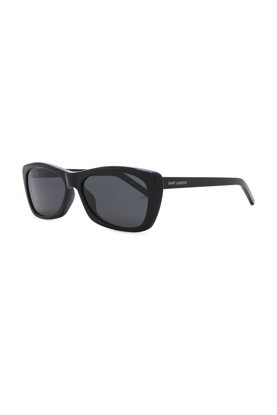 Saint Laurent Rectangular Sunglasses In Black