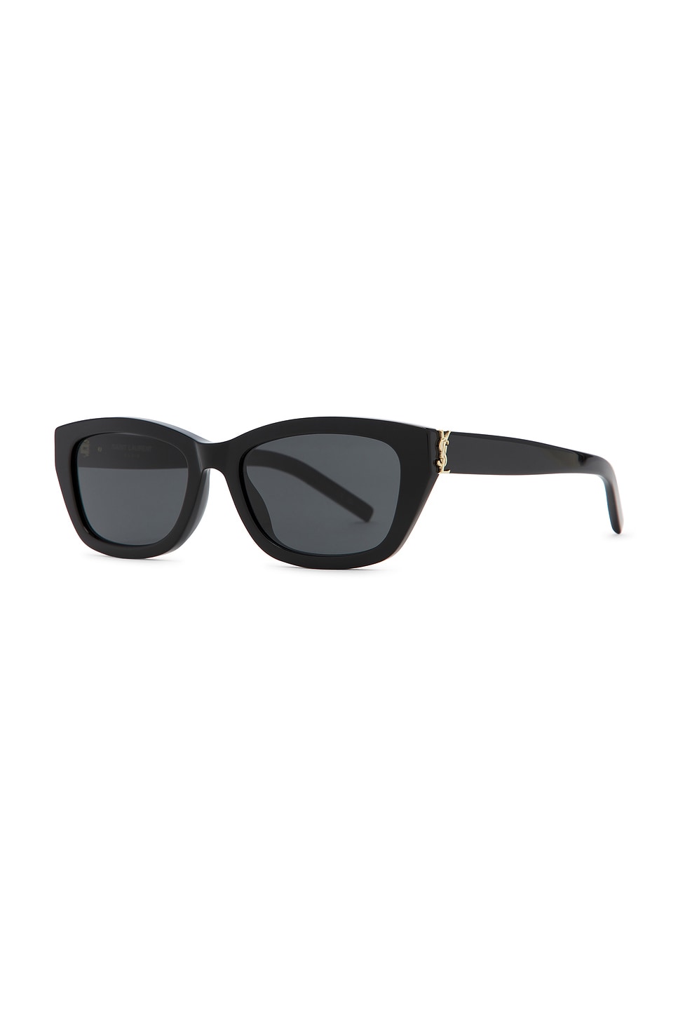 Saint Laurent Rectangular Sunglasses In Black